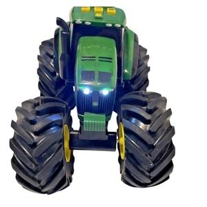 Tomy John Deere Green Tractor Kids Toy Sound & Lights Tested Works